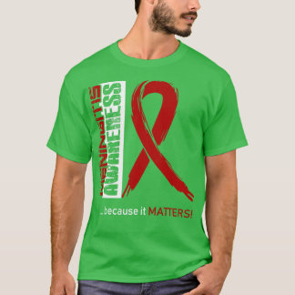 T-shirt Sensibilisation À La Méningite Parce Qu'Elle Compt