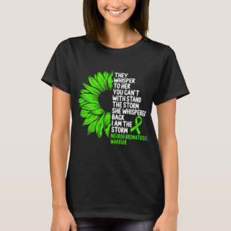 T-shirt Sensibilisation à la neurofibromatose Ruban vert l