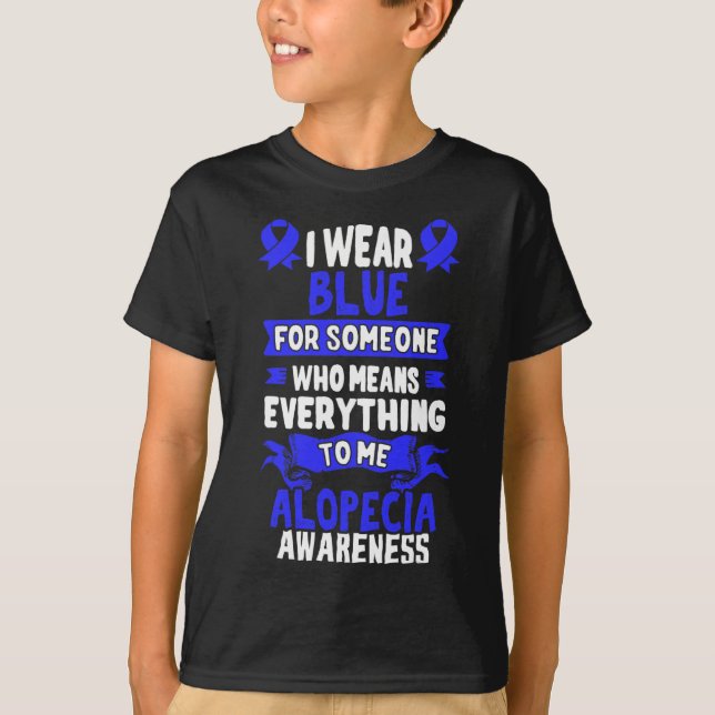 T-shirt Sensibilisation à la perte de cheveux - Alopecia A (Devant)