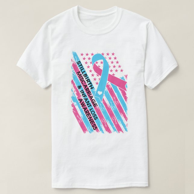 T-shirt Sensibilisation à la perte de l'enfant, de la faus (Design devant)