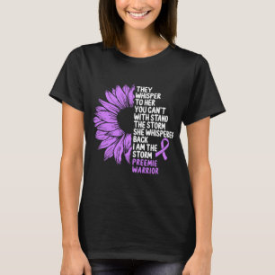 T-shirt Sensibilisation à la prématurité Ruban violet la t