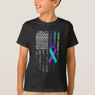 T-shirt Sensibilisation à la prévention du suicide Drapeau