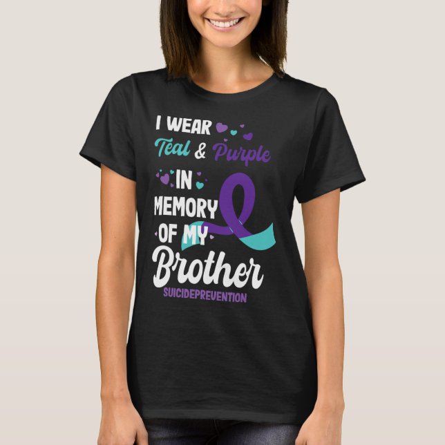 T-shirt Sensibilisation À La Prévention Du Suicide En Mémo (Devant)