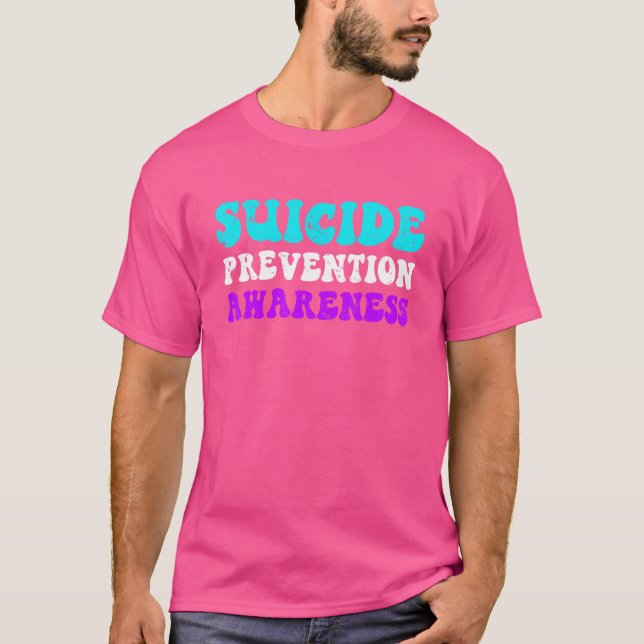 T-shirt Sensibilisation À La Prévention Du Suicide Hommes  (Devant)