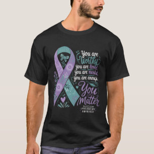 T-shirt Sensibilisation à la prévention du suicide Soutien