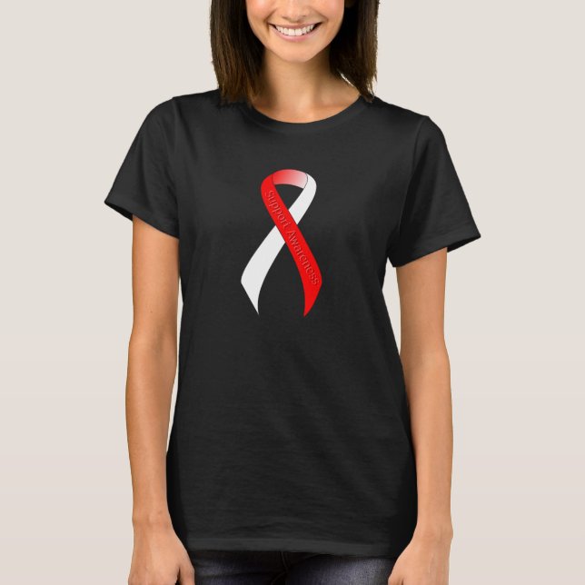 T-shirt Sensibilisation à la prise en charge du ruban roug (Devant)