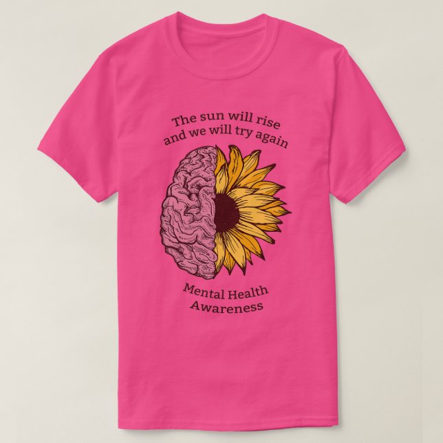 T-shirt Sensibilisation à la santé mentale (Design devant)