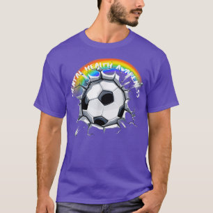 T-shirt Sensibilisation à la santé mentale LGBTQ Soccer Ra