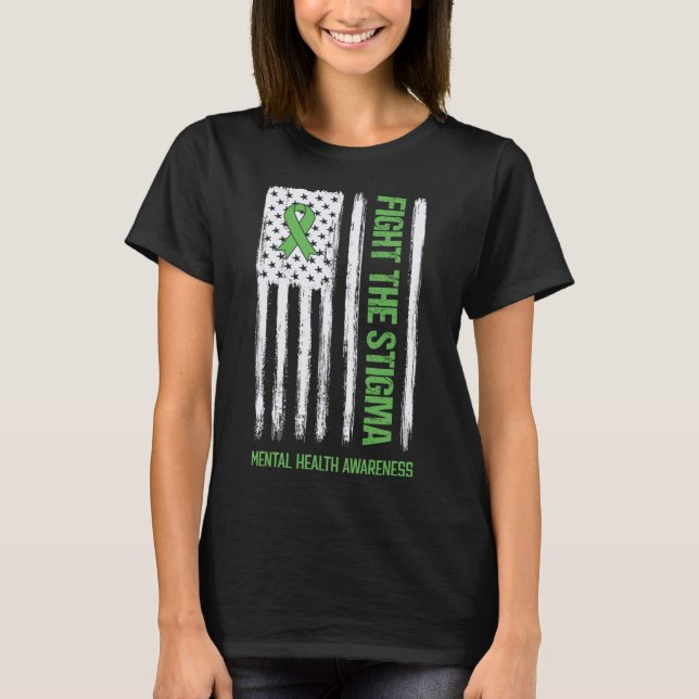 T-shirt Sensibilisation à la santé mentale Lutter contre l (Devant)