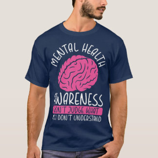 T-shirt Sensibilisation à la santé mentale Ne jugez pas - 