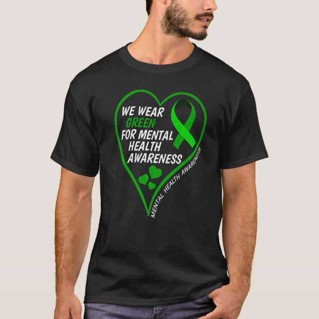 T-shirt Sensibilisation À La Santé Mentale Nous Portons Ve (Devant)