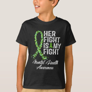T-shirt Sensibilisation à la santé mentale Sa lutte est mo
