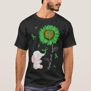 T-shirt Sensibilisation à la santé mentale Tournesol Éléph