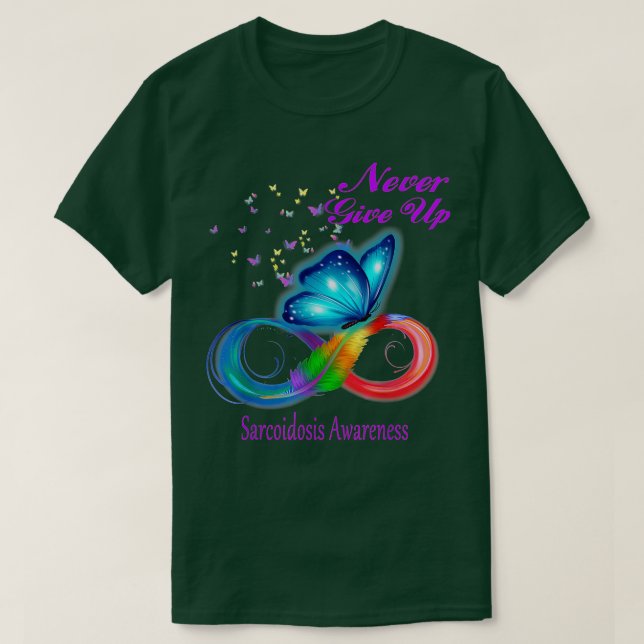 T-shirt Sensibilisation à la sarcoïdose chez les papillons (Design devant)
