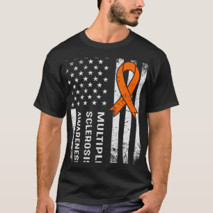 T-shirt Sensibilisation à la sclérose en plaques Ruban ora