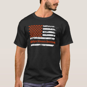 T-shirt Sensibilisation à la sclérose en plaques USA Drape