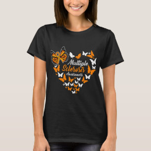 T-shirt Sensibilisation à la sclérose Mme Orange Ruban Pap