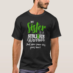 T-shirt Sensibilisation à la Scoliose Guerrier Scoliotique