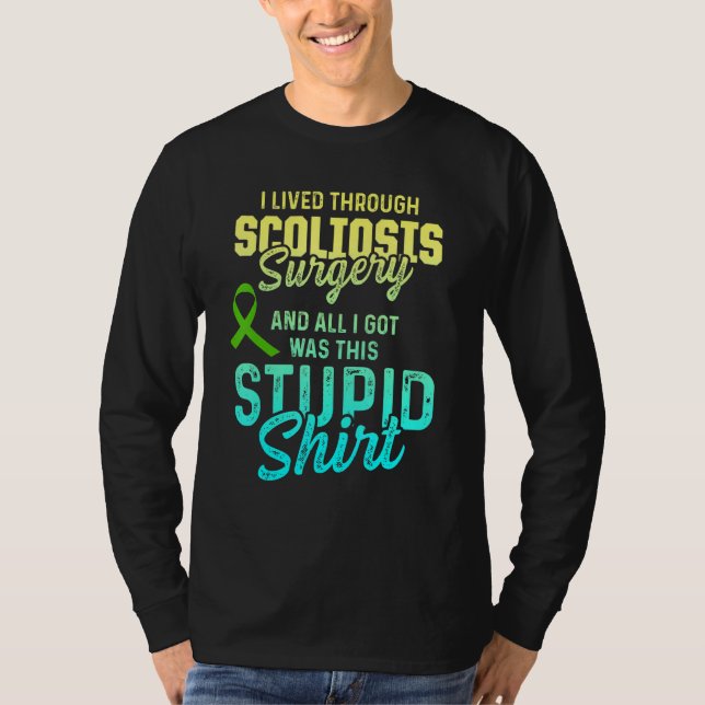 T-shirt Sensibilisation à la Scoliose Guerrier Scoliotique (Devant)
