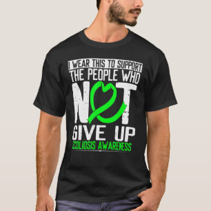 T-shirt Sensibilisation à la scoliose Ne pas abandonner la
