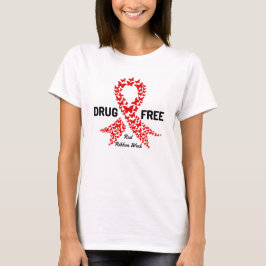 T-shirt Sensibilisation à la Semaine du ruban rouge sans d