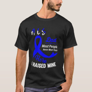 T-shirt Sensibilisation à la SLA Papa Bleu Ruban Père Cita