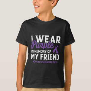 T-shirt Sensibilisation À La Surdose Je Porte Du Violet Po