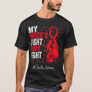 T-shirt Sensibilisation à la vasculite de la nièce du ruba