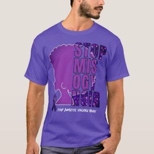 T-shirt Sensibilisation à la violence domestique ARRÊTER M