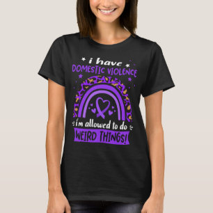 T-shirt Sensibilisation à la violence familiale Ribbon Cad