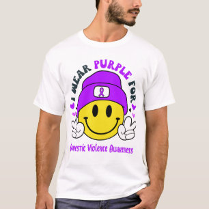 T-shirt Sensibilisation à la violence familiale Ribbon Cad