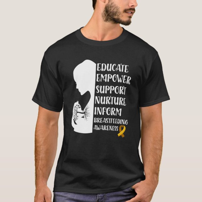 T-shirt Sensibilisation à l'allaitement maternel Famille U (Devant)