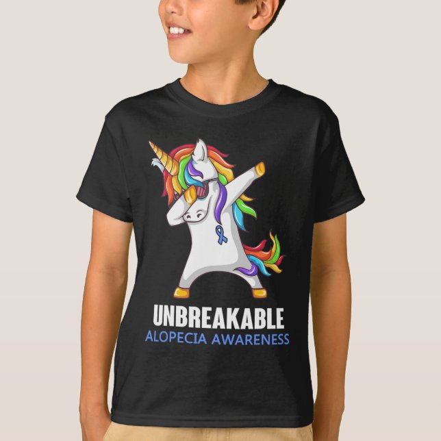 T-shirt Sensibilisation À L'Alopécie IMBREAKABLE Pour Les  (Devant)