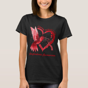 T-shirt Sensibilisation à l'amyloïdose Semicolon du ruban 
