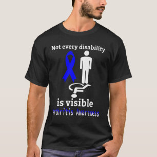 T-shirt Sensibilisation à l'arthrite Bleu Ruban Guerrier
