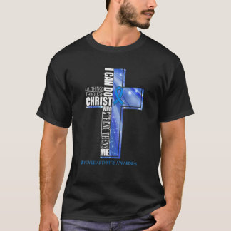 T-shirt Sensibilisation à l'arthrite juvénile Croix chréti