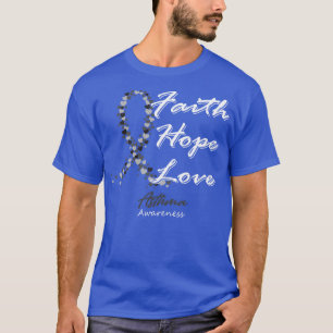 T-shirt Sensibilisation à l'asthme Foi Espère Amour Dans C
