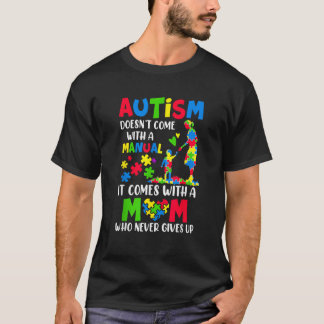 T-shirt Sensibilisation à l'autisme 2025 Ne Vient Pas Avec