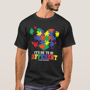 T-shirt Sensibilisation à l'autisme C'est Ok Pour Être Di