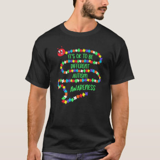 T-shirt Sensibilisation à l'autisme C'est Ok Pour Être Di