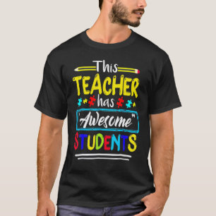 T-shirt Sensibilisation à l'autisme Cet enseignant a des é