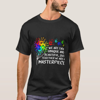 T-shirt Sensibilisation à l'autisme Chef-d'œuvre Unique Pa