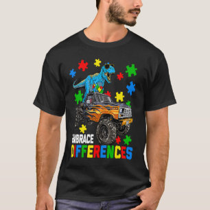 T-shirt Sensibilisation à l'autisme des dinosaures avec Mo