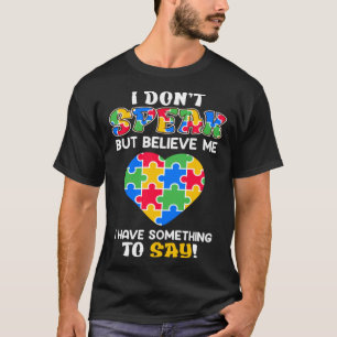 T-shirt Sensibilisation à l'autisme enfant autiste Non ver