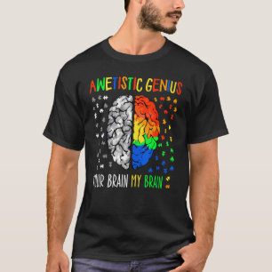 T-shirt Sensibilisation à l'autisme Enfants autistes Génie
