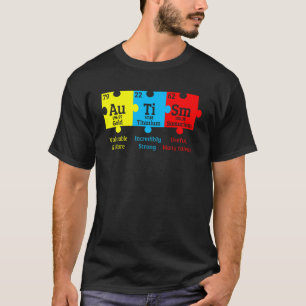 T-shirt Sensibilisation à l'autisme Énigme chimique Élémen