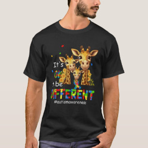 T-shirt Sensibilisation à l'autisme Girafe Mignon Animal C