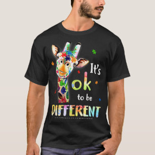 T-shirt Sensibilisation à l'autisme Girafe mignon Animal C