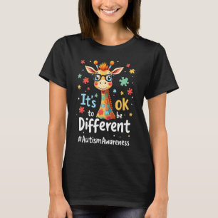 T-shirt Sensibilisation à l'autisme Girafe Mignon Animal C