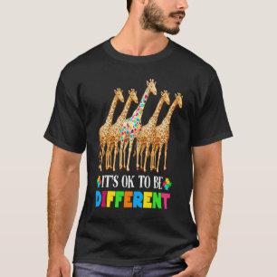 T-shirt Sensibilisation à l'autisme Girafe Mignon Animal C